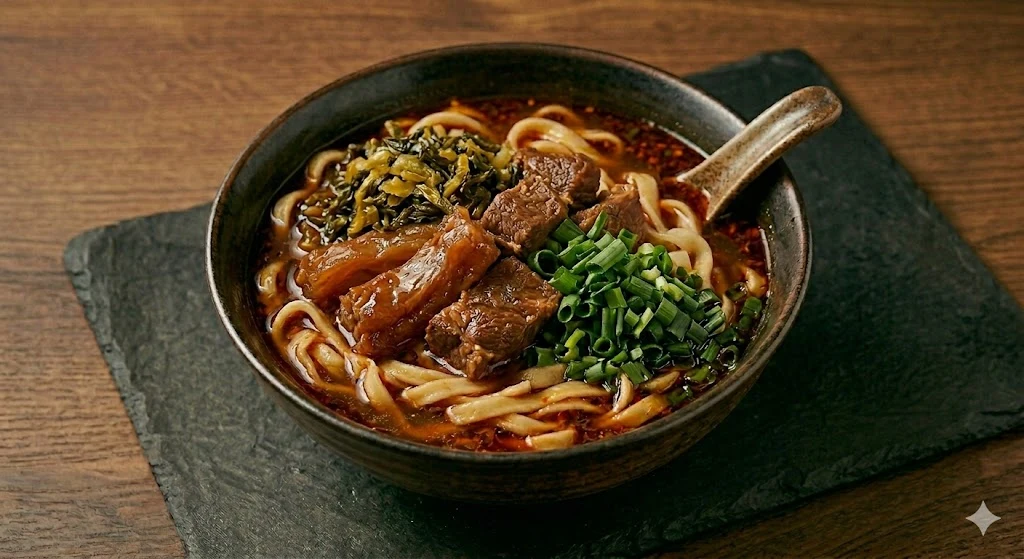 Signature Taiwanese beef noodle soup