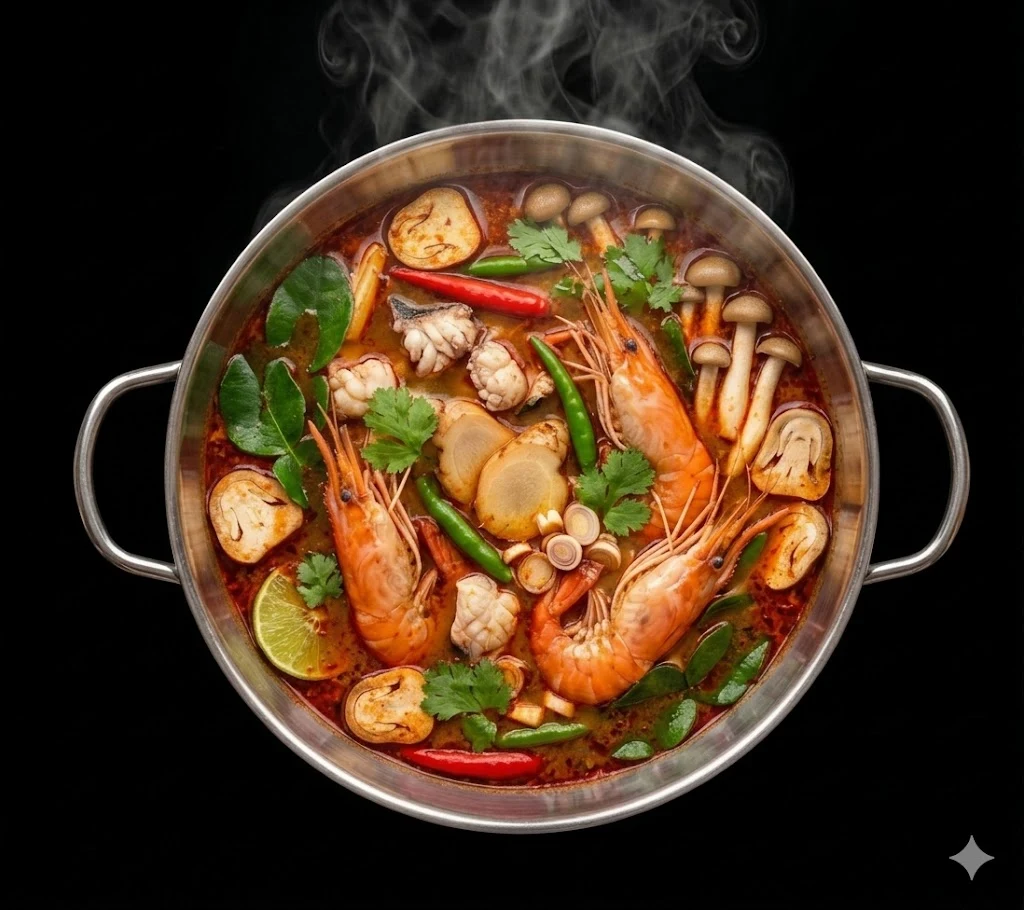 Tom Yum Kung hot pot soup base